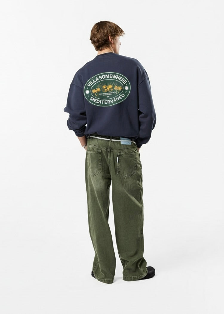 GREEN VILLA MEDITERRANEO CREWNECK