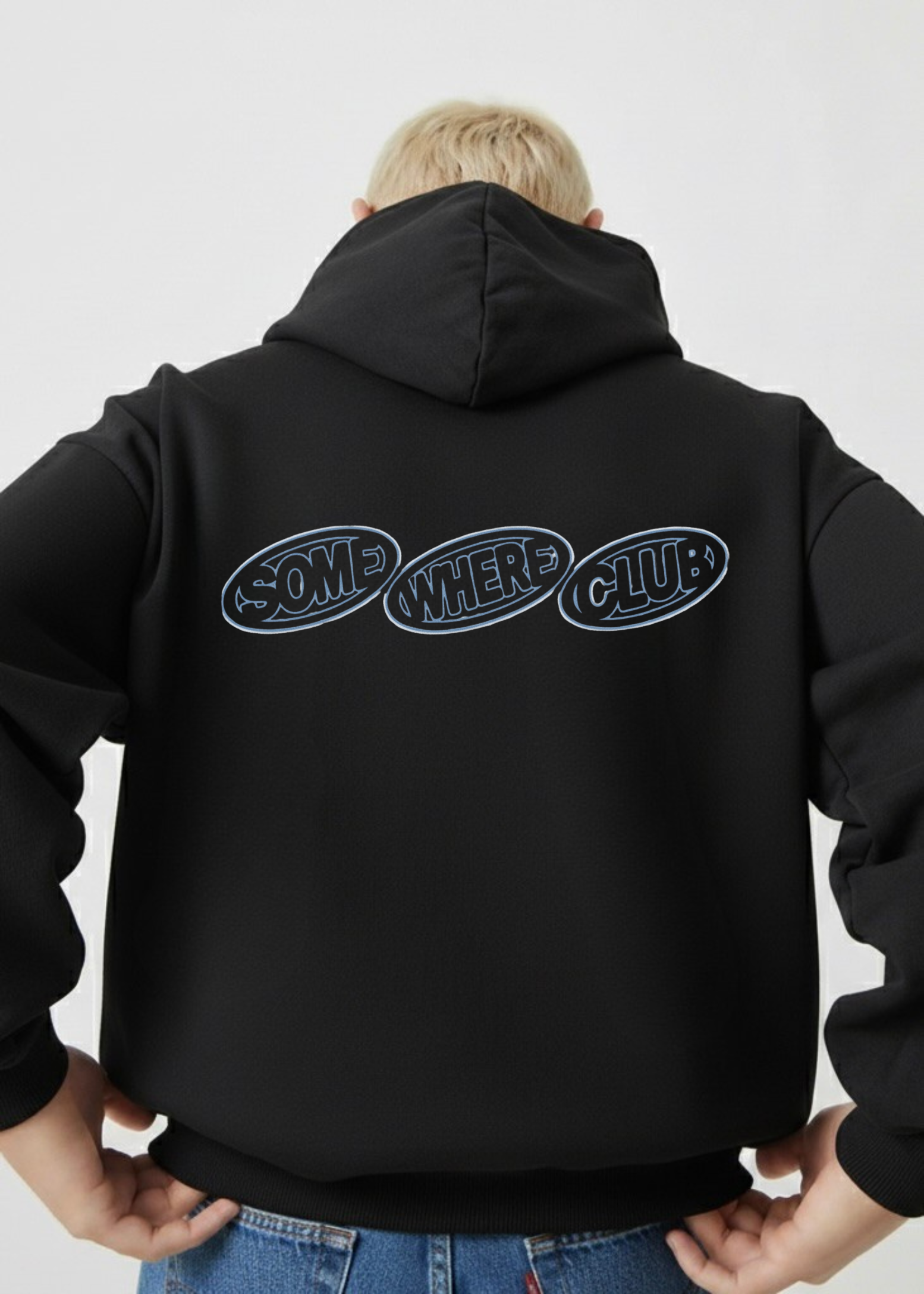 BUBBLE LOGO DROP HOODIE