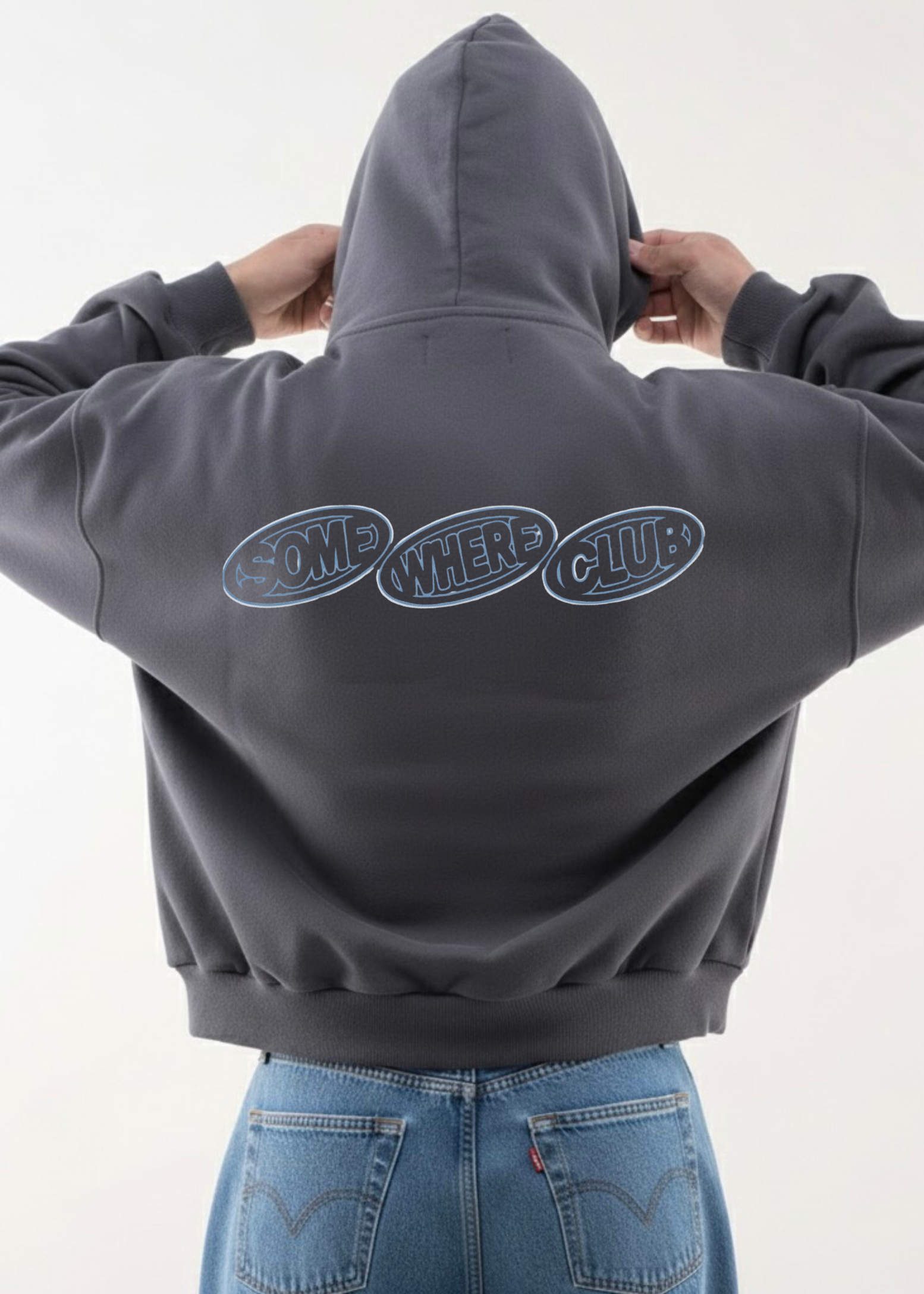 BUBBLE LOGO DROP HOODIE