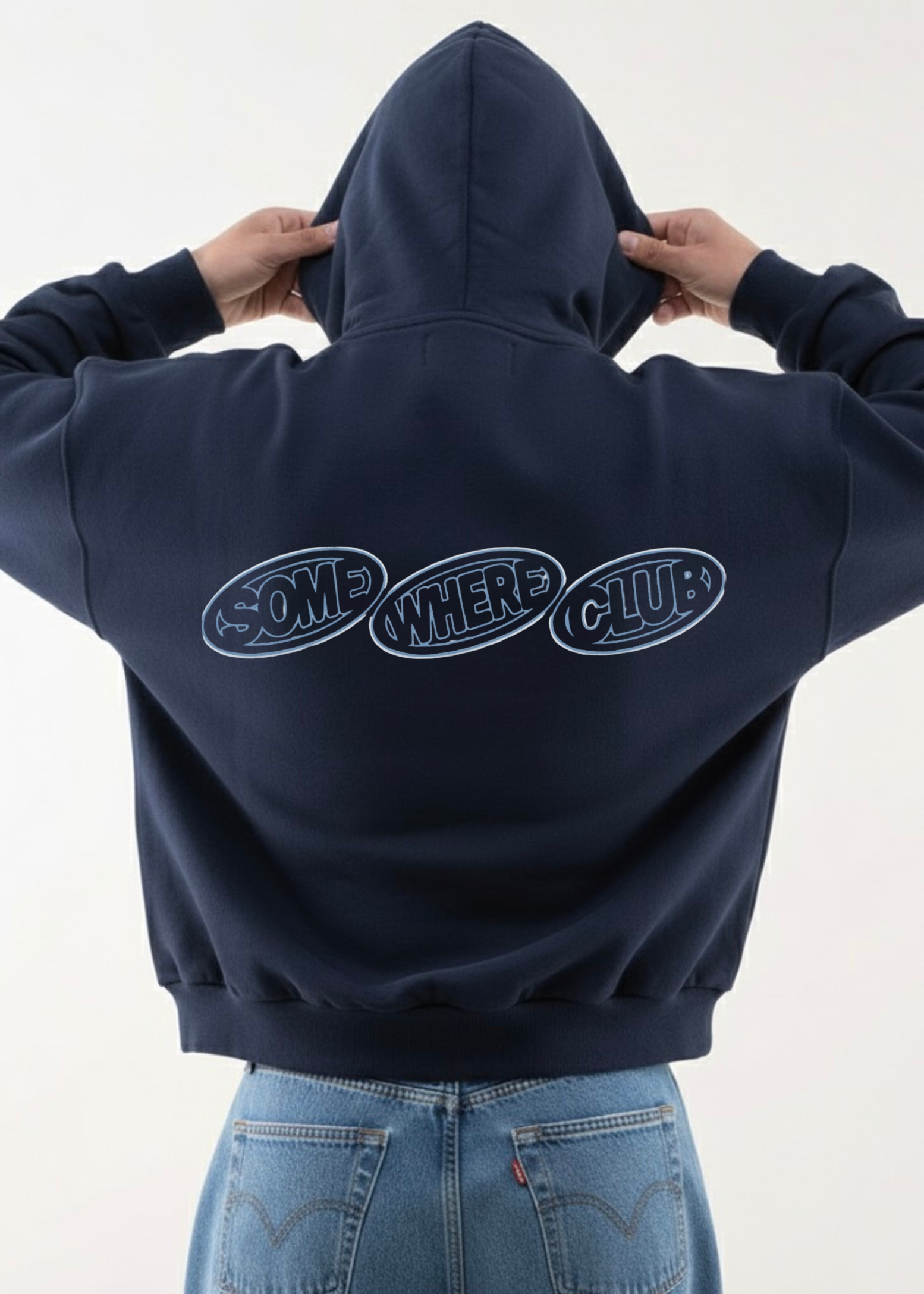BUBBLE LOGO DROP HOODIE