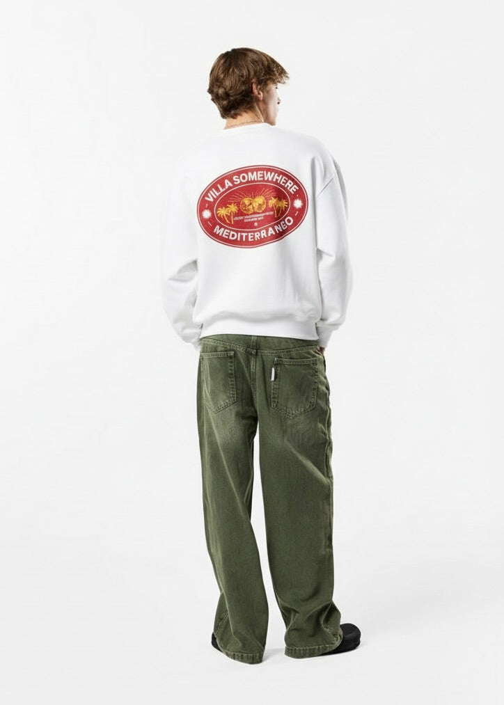 RED VILLA MEDITERRANEO CREWNECK
