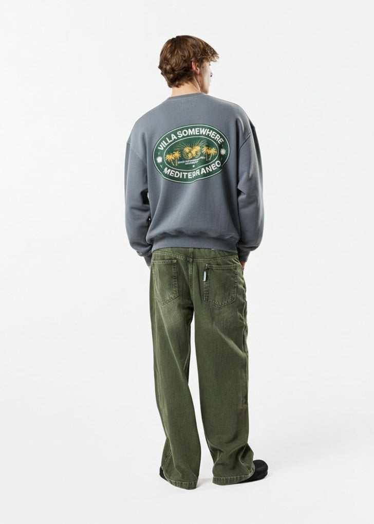 GREEN VILLA MEDITERRANEO CREWNECK