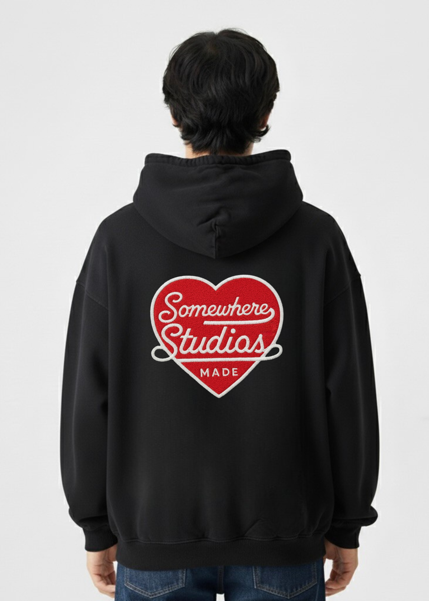 EMBROIDERY AMOR DE SOMEWHERE HOODIE