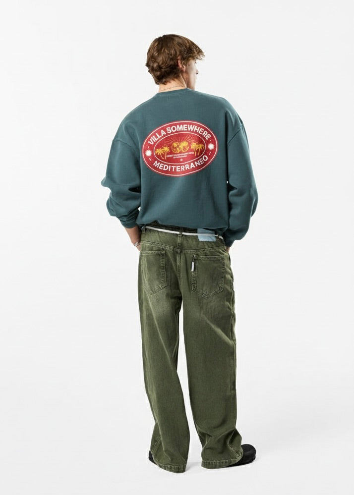 RED VILLA MEDITERRANEO CREWNECK