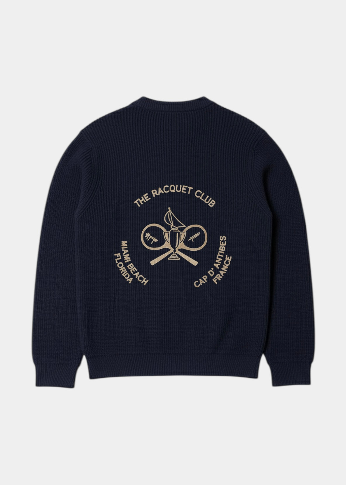 NAVY HERITAGE RACQUET KNIT