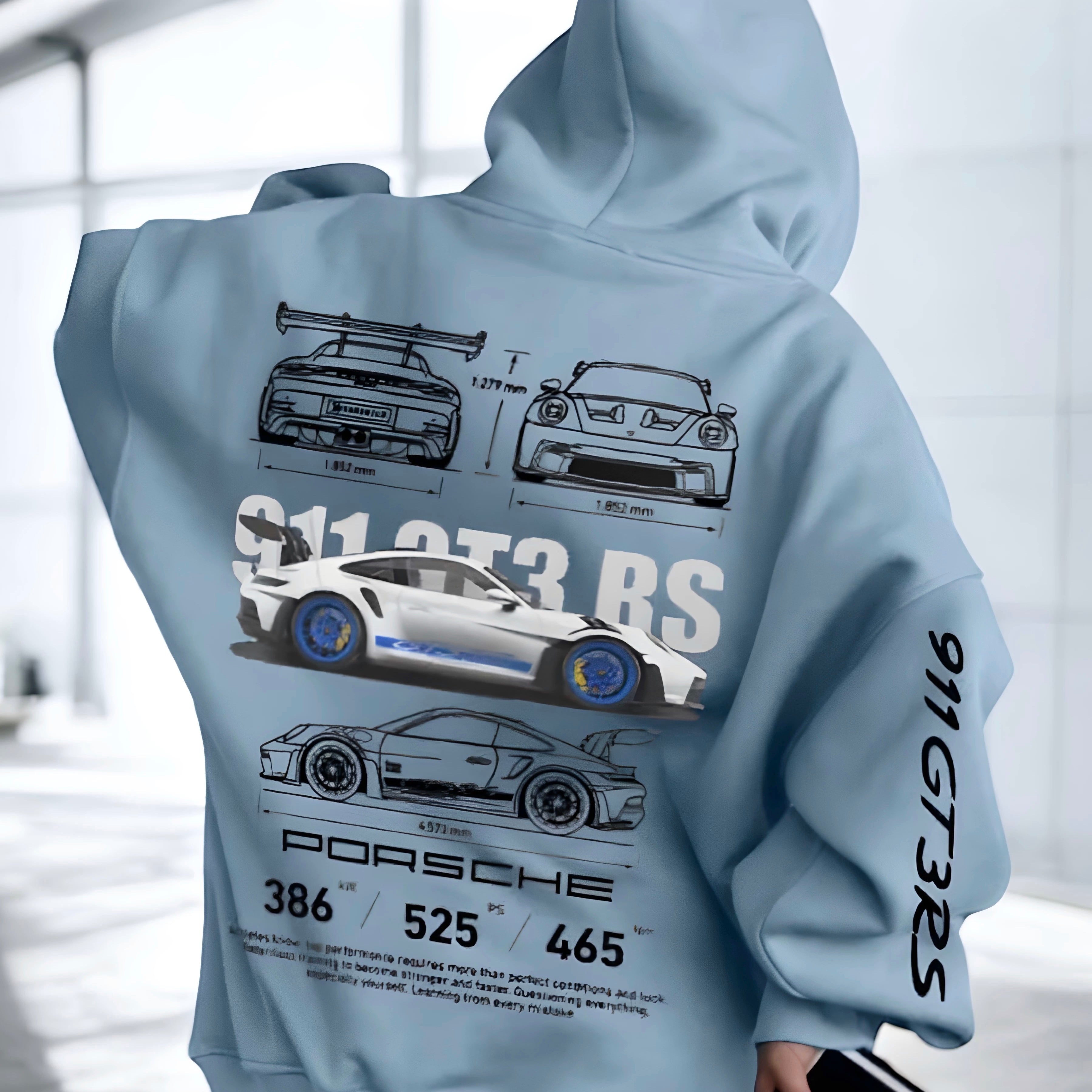 Blue Hoodie Porsche GT3RS
