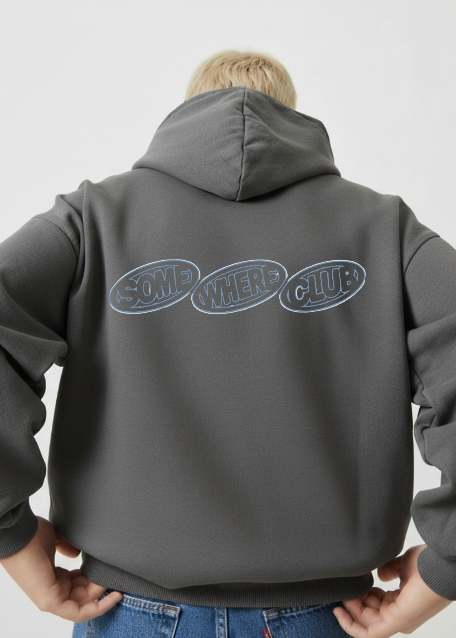BUBBLE LOGO DROP HOODIE
