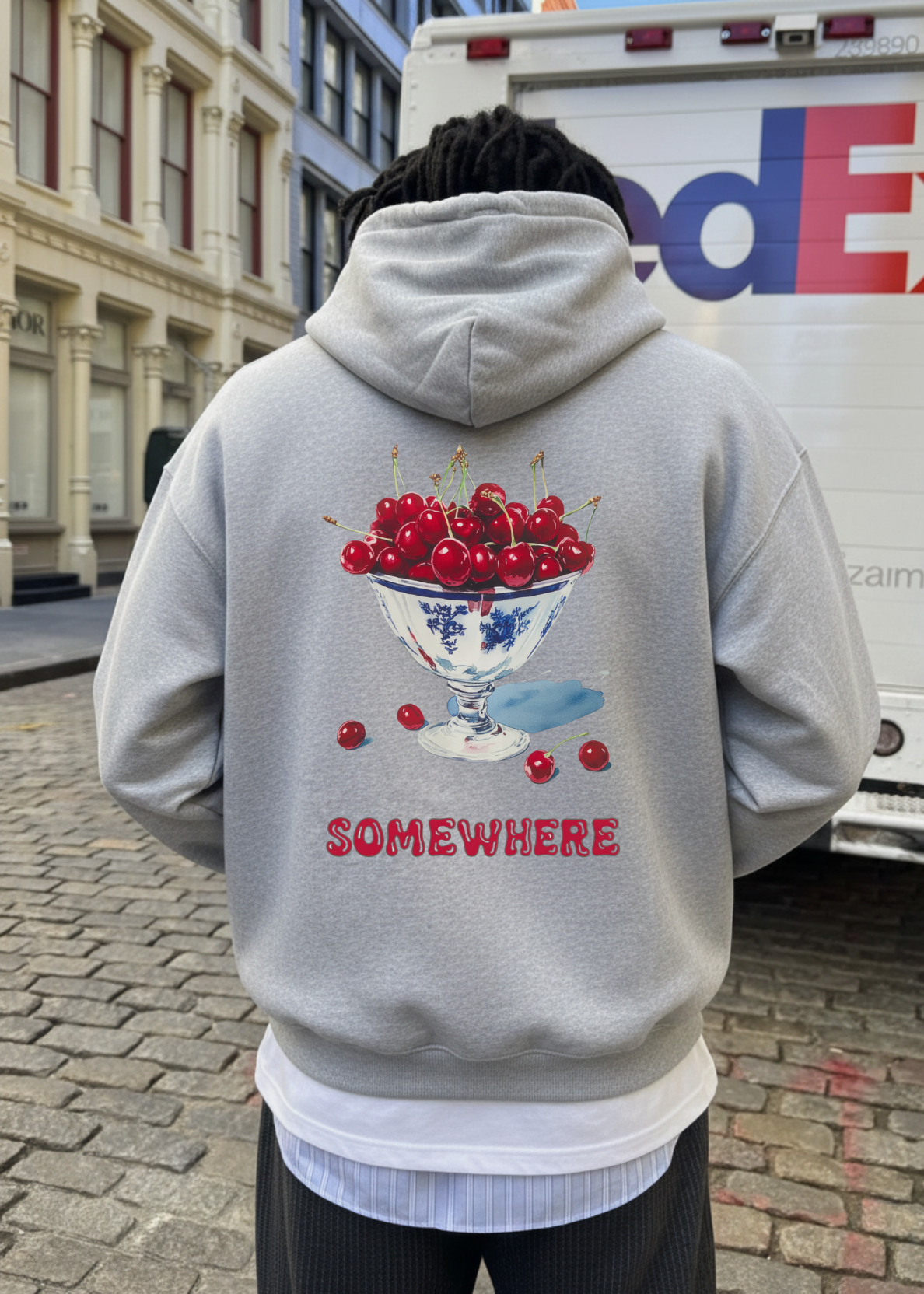 MEDITERRANEAN CHERRY HOODIE