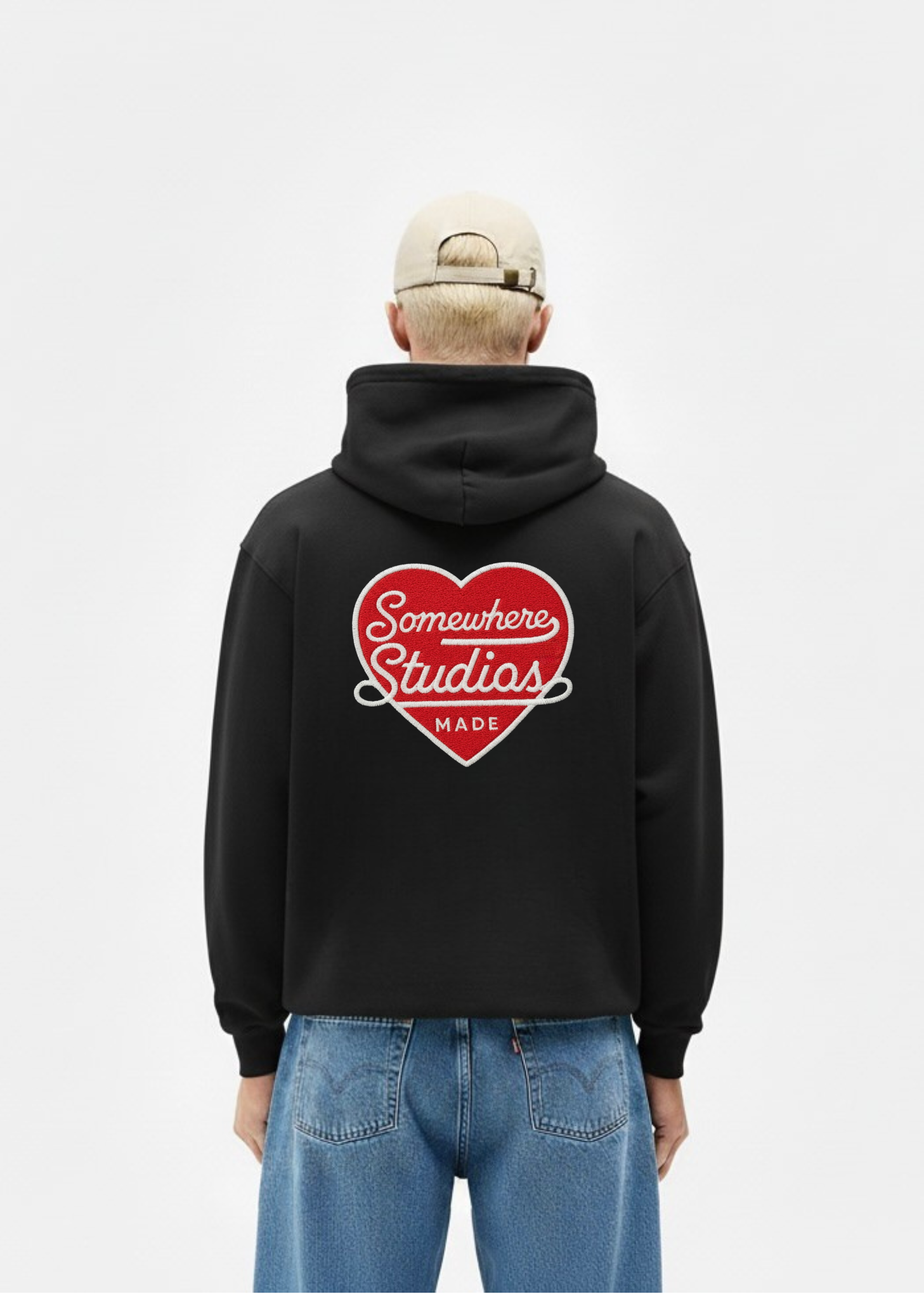 EMBROIDERY AMOR DE SOMEWHERE HOODIE