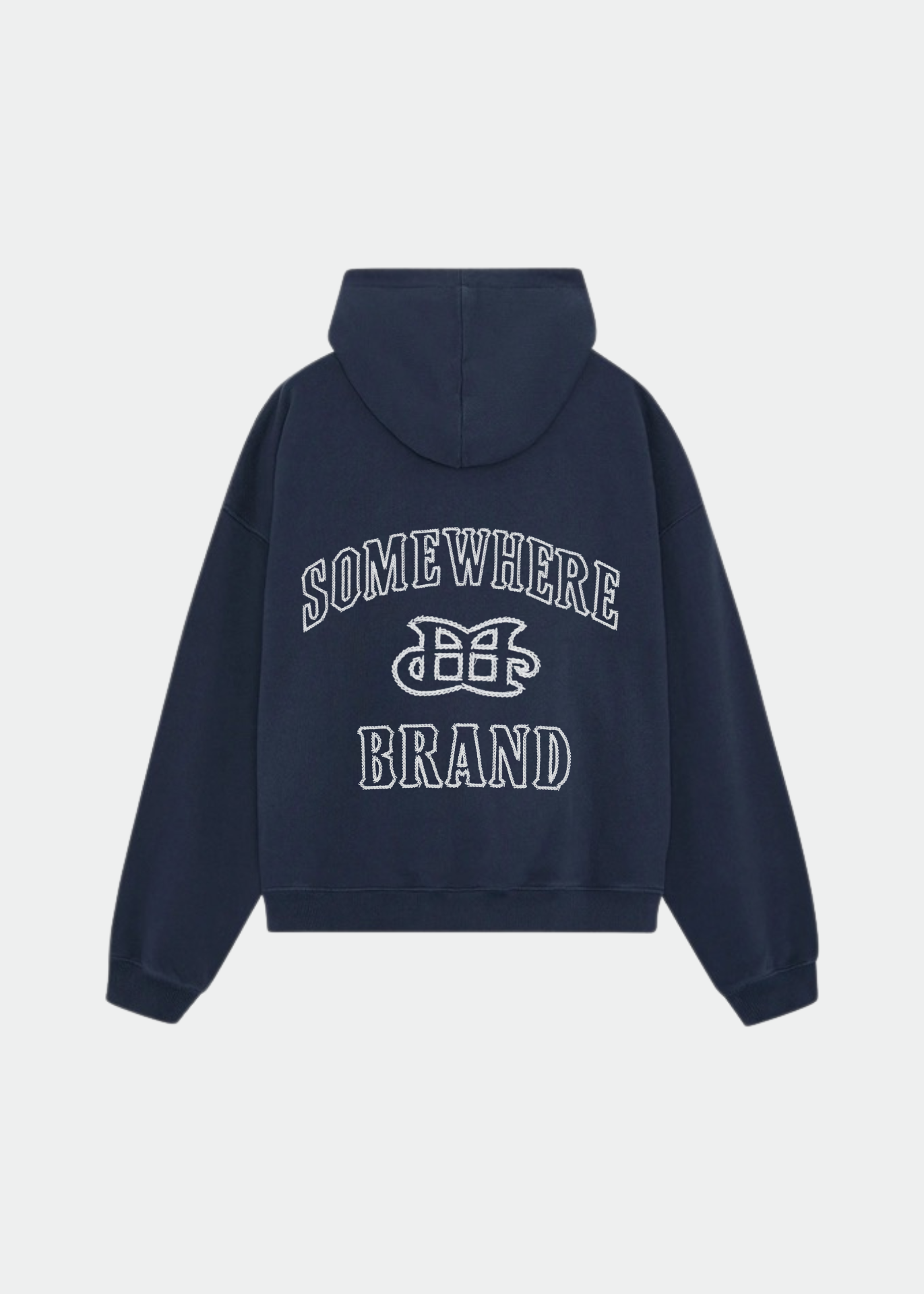 BACK EMBROIDERY ICONIC BRAND HOODIE