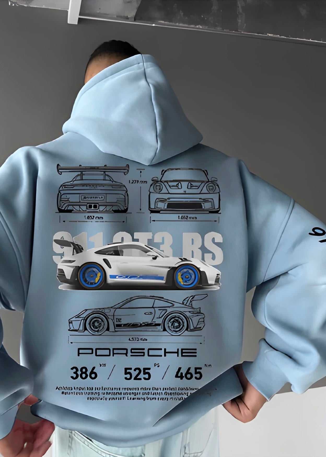 Blue Hoodie Porsche GT3RS