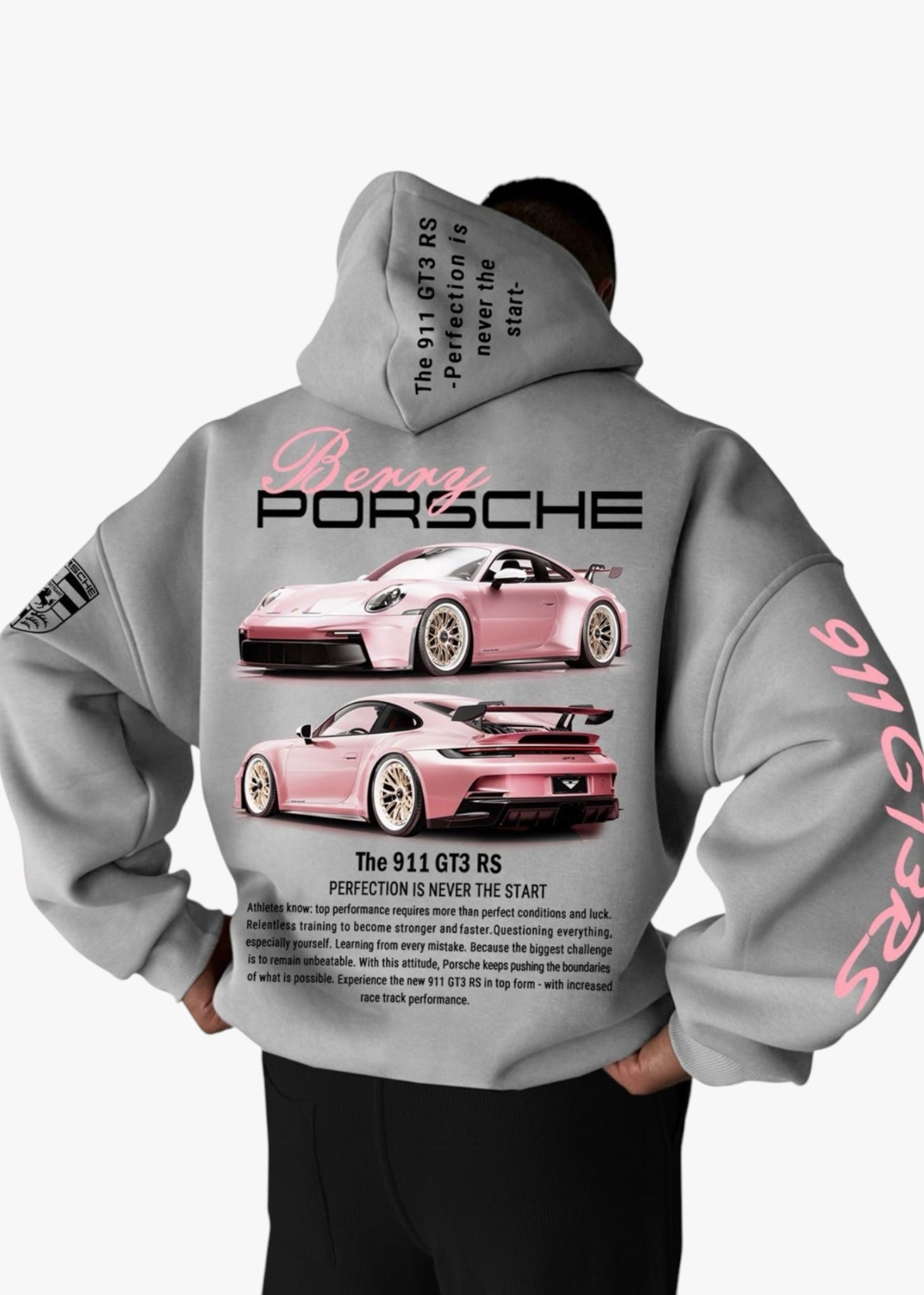 SWEAT GRIS 911 GT3 ROSE