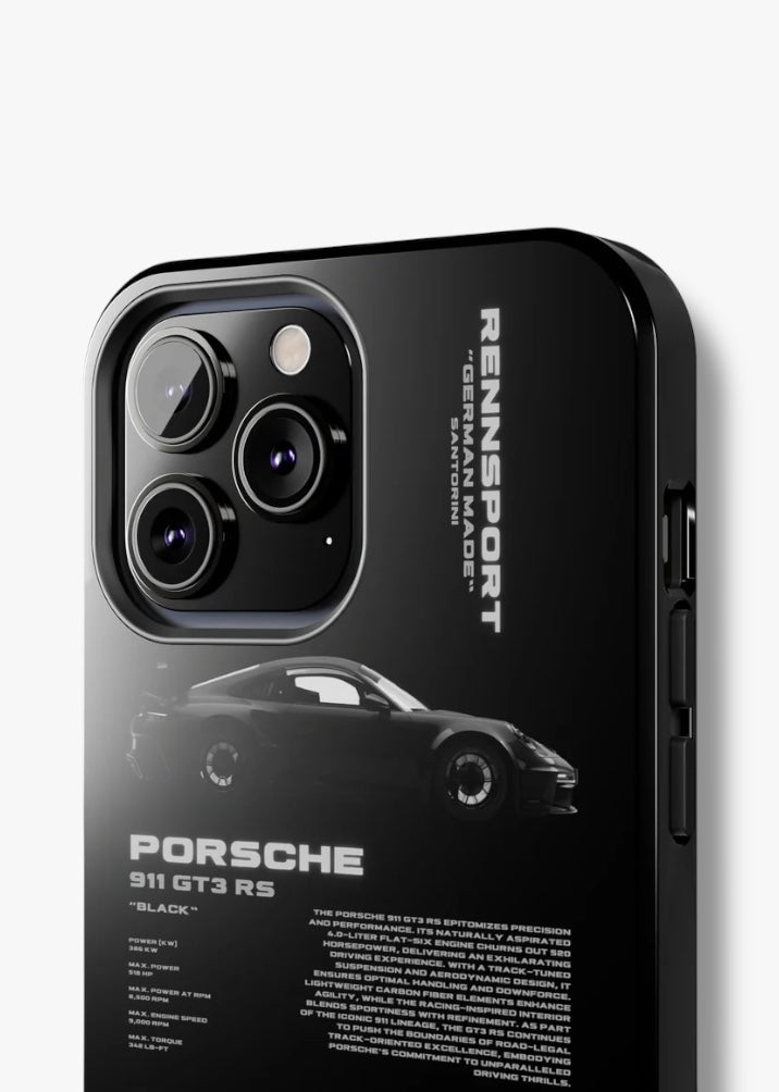 Coque iPhone GT3RS Racing Noire